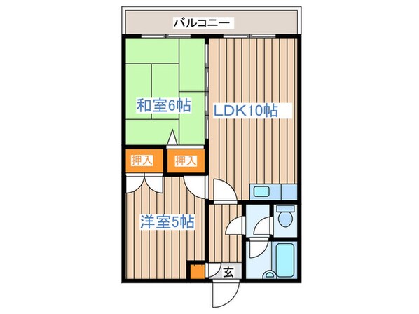 ロイヤルレインボ－平岸Ａの物件間取画像